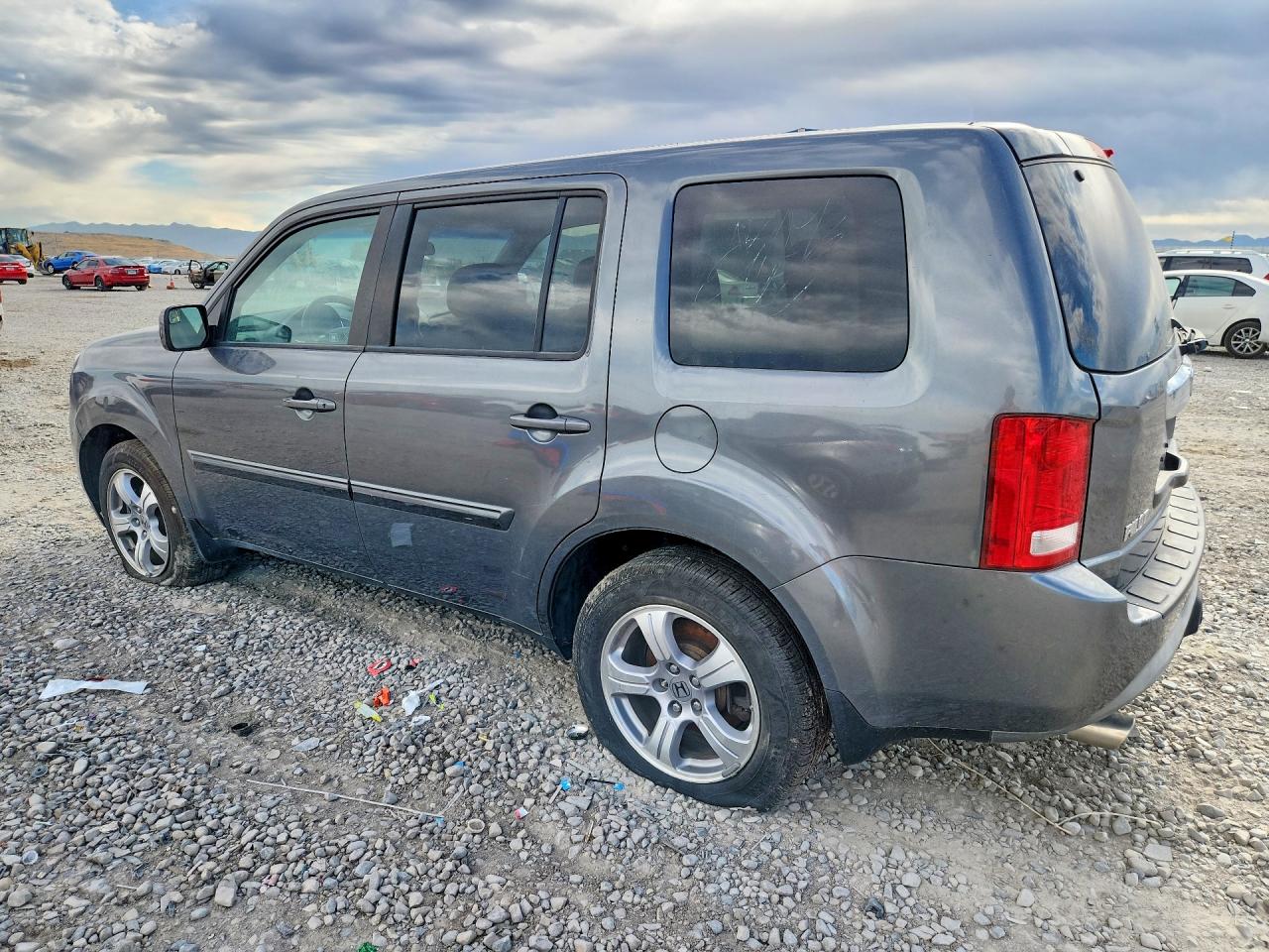 2012 Honda Pilot Ex Gray vin: 5FNYF4H42CB004315