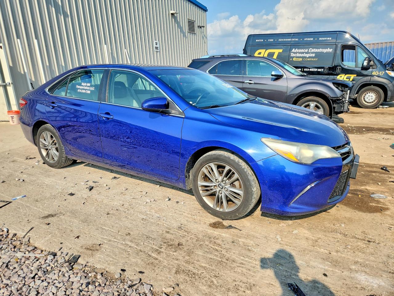 2015 Toyota Camry Se Blue vin: 4T1BF1FK5FU892832