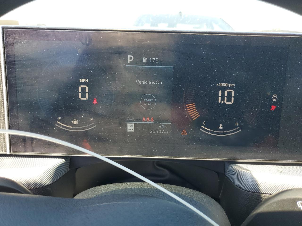 2025 Hyundai Sonata Sel Blue vin: KMHL64JA0SA454137 Damage: Warning Light - Srs, On, Unacceptable