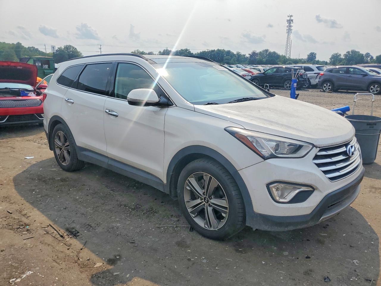 2014 Hyundai Santa Fe Limited Белый vin: KM8SR4HF9EU072020