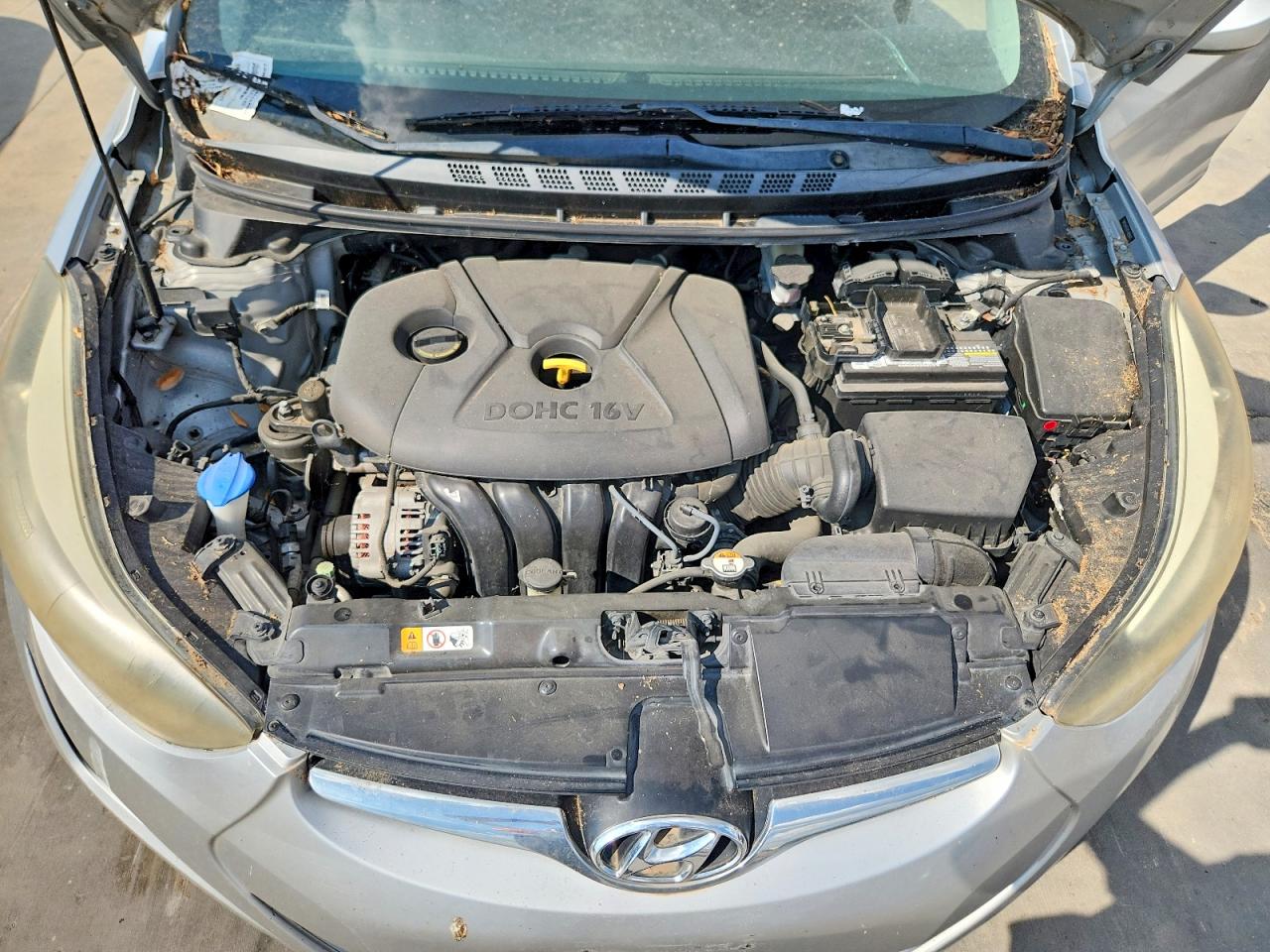 2014 Hyundai Elantra Se Silver vin: 5NPDH4AE4EH489668