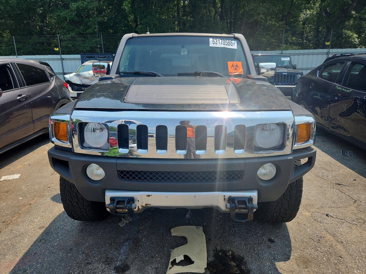 2009 Hummer H3 Black vin: 5GTEN13E898113271
