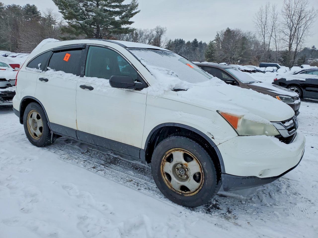 2011 Honda Cr-v Lx White vin: 5J6RE4H38BL072994