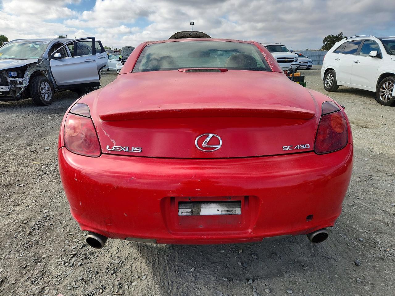 2002 Lexus Sc 430 Red vin: JTHFN48YX20010629
