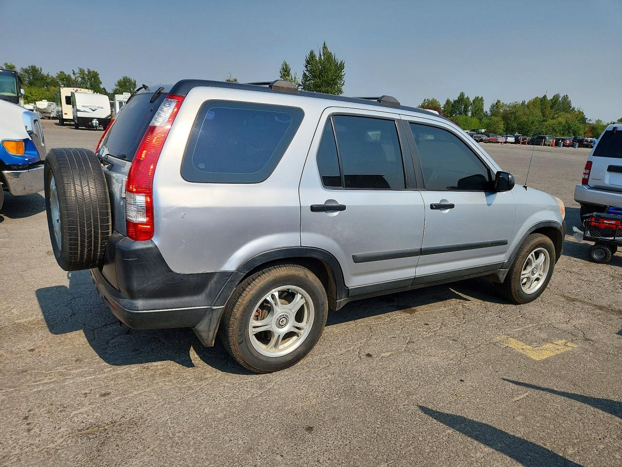 2005 Honda Cr-v Lx Silver vin: SHSRD78525U309328