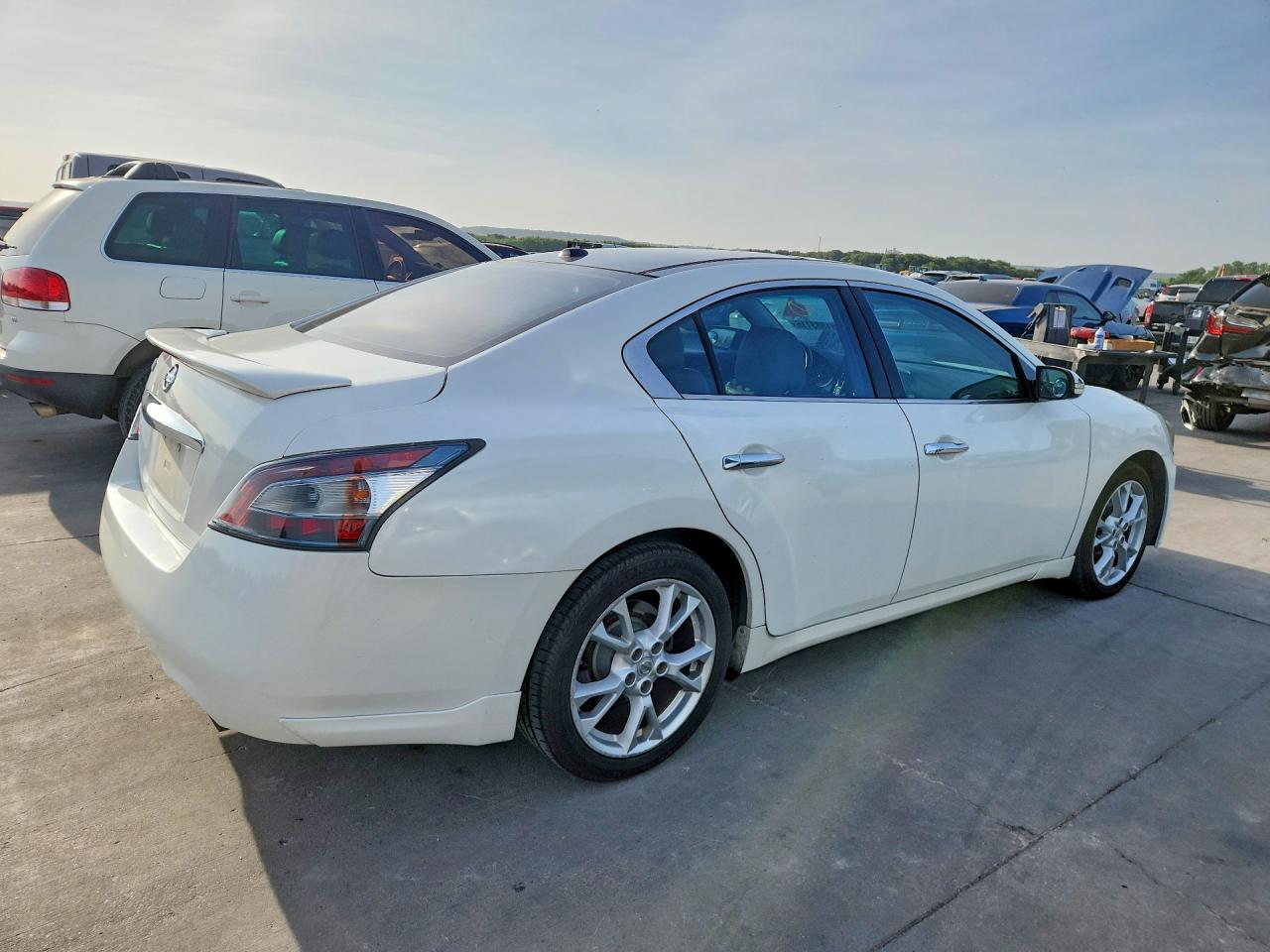 2012 Nissan Maxima 3.5 S Белый vin: 1N4AA5APXCC863732