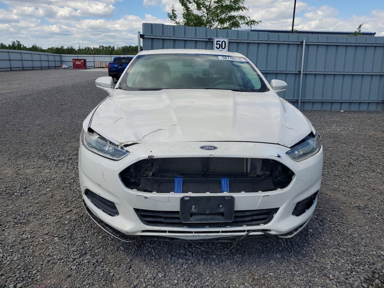 2015 Ford Fusion Se White vin: 1FA6P0H75F5124886
