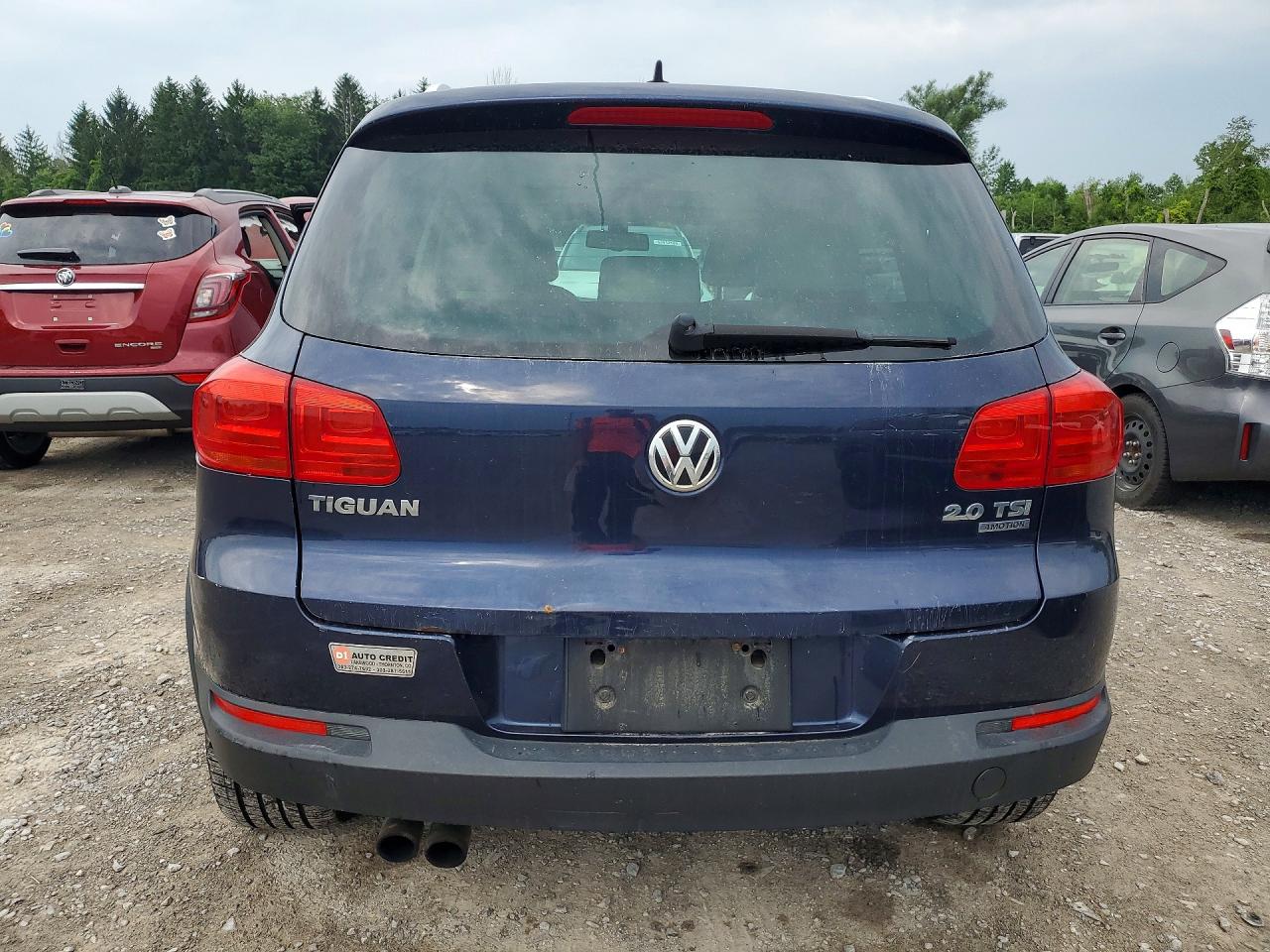 2013 Volkswagen Tiguan S Blue vin: WVGBV3AXXDW561117