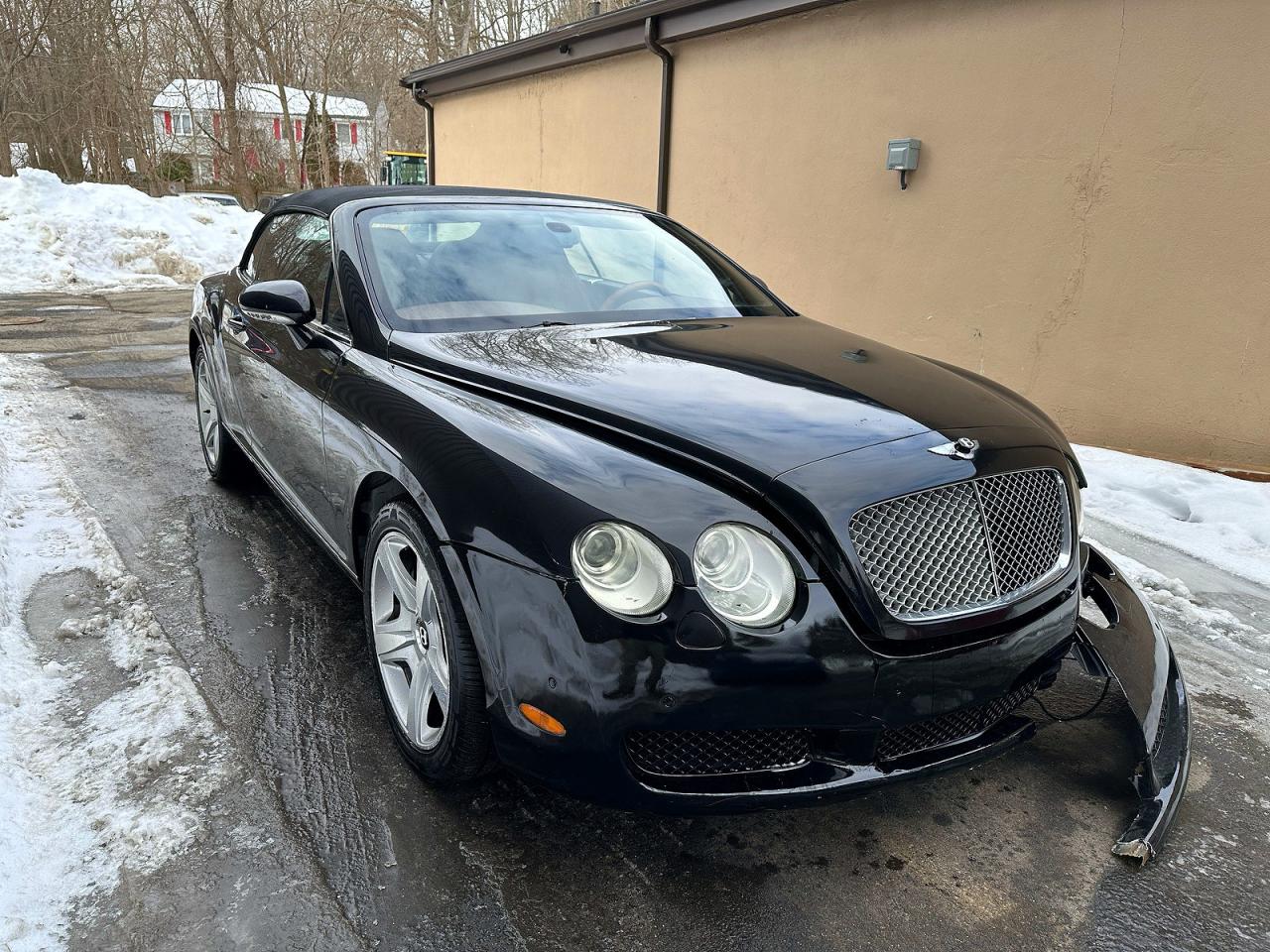 2007 Bentley Continental Gtc Black vin: SCBDR33W77C046266