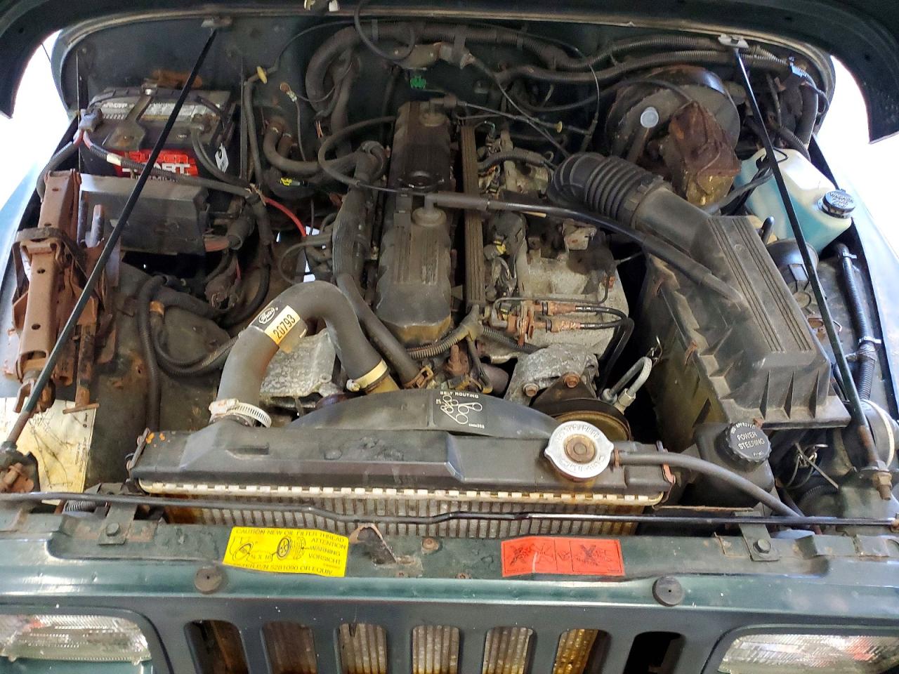 1994 Jeep Wrangler / Yj Sahara Green vin: 1J4FY49S8RP424247