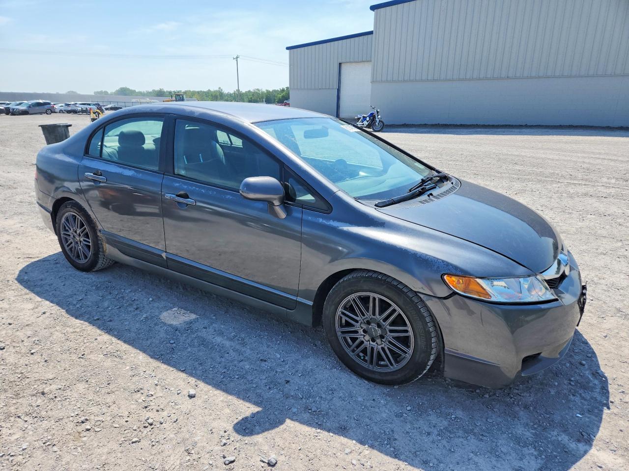 2009 Honda Civic Lx Gray vin: 2HGFA16589H538911