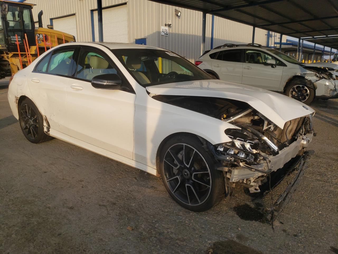 2019 Mercedes-benz C 300 White vin: 55SWF8DB0KU300790