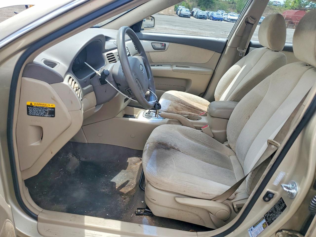 2008 Kia Optima Lx Beige vin: KNAGE123885244942