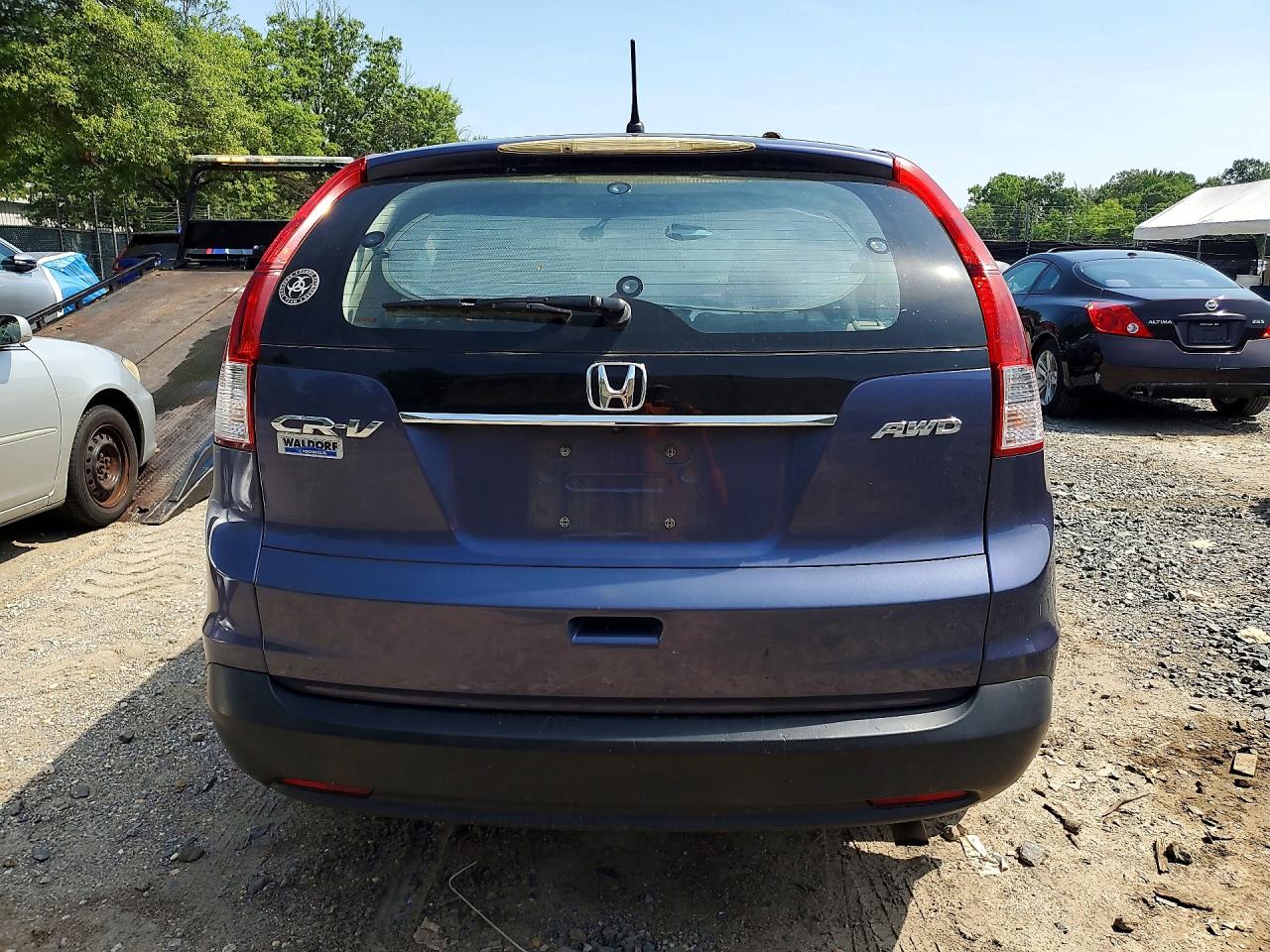 2013 Honda Cr-v Lx Blue vin: 5J6RM4H33DL015575