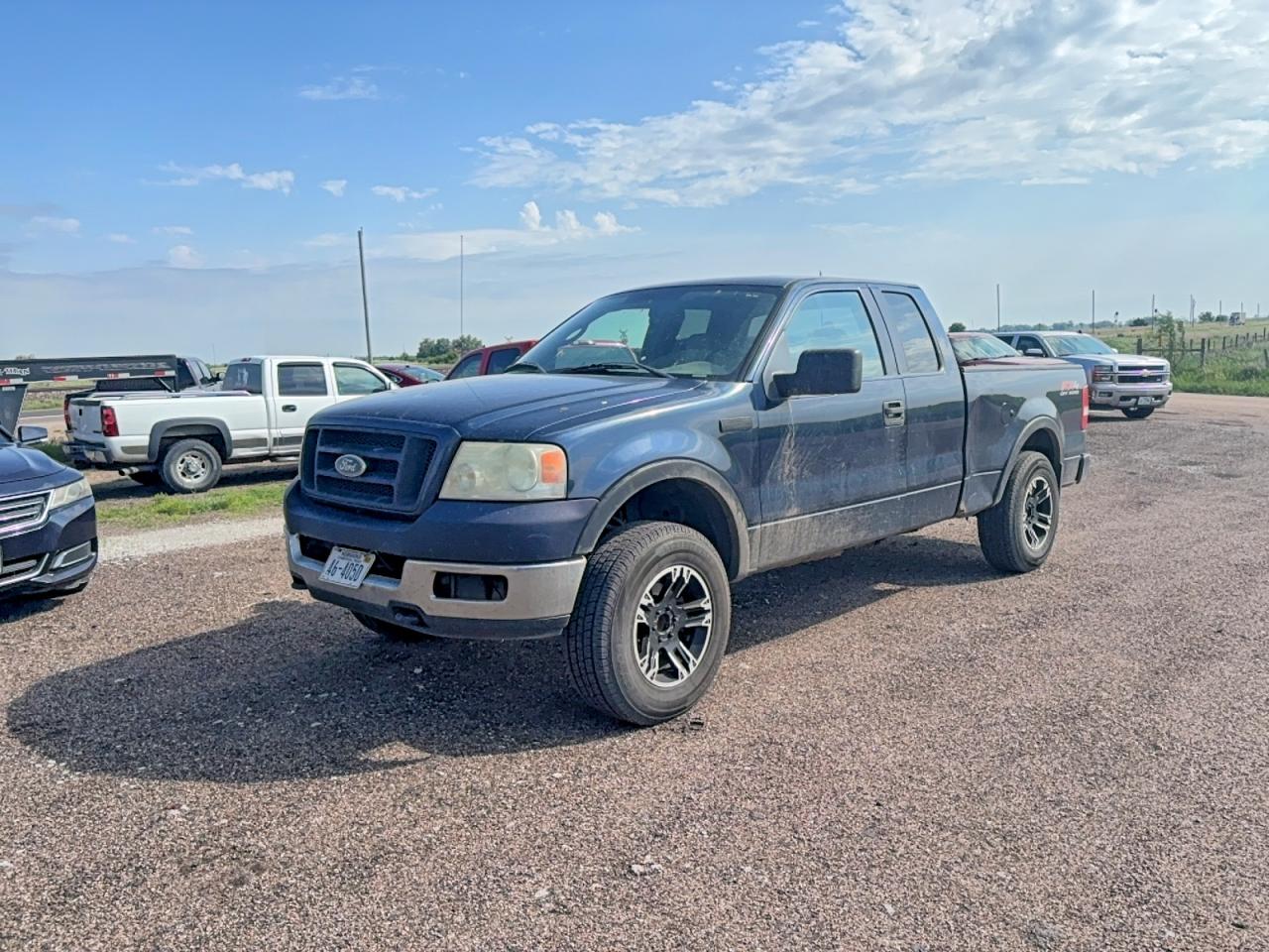 2005 Ford F-150 Blue vin: 1FTPX14595FA53807