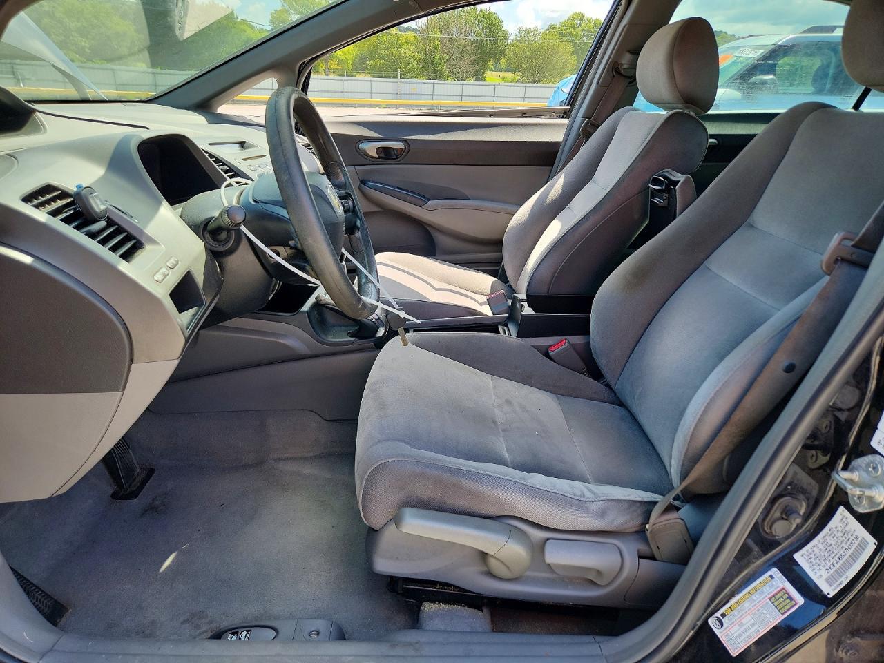 2007 Honda Civic Lx Black vin: 2HGFA16537H311736