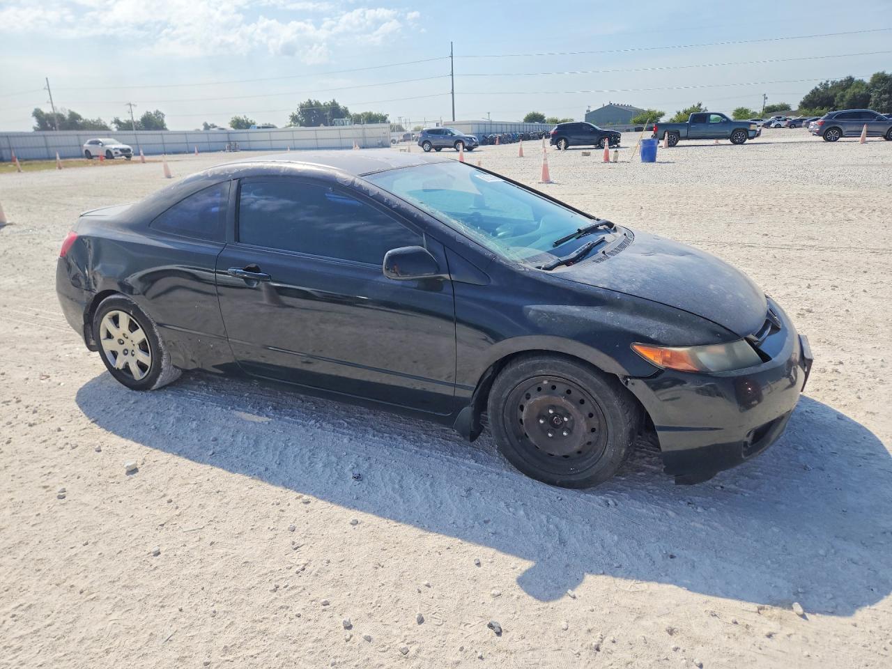2008 Honda Civic Lx Black vin: 2HGFG12608H558016