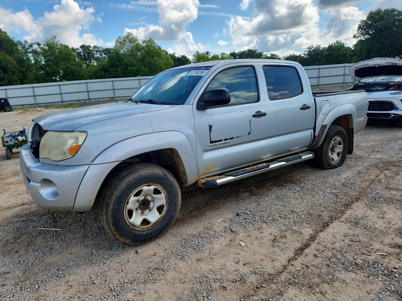 2009 Toyota Tacoma Double Cab Prerunner Silver vin: 3TMJU62NX9M077215