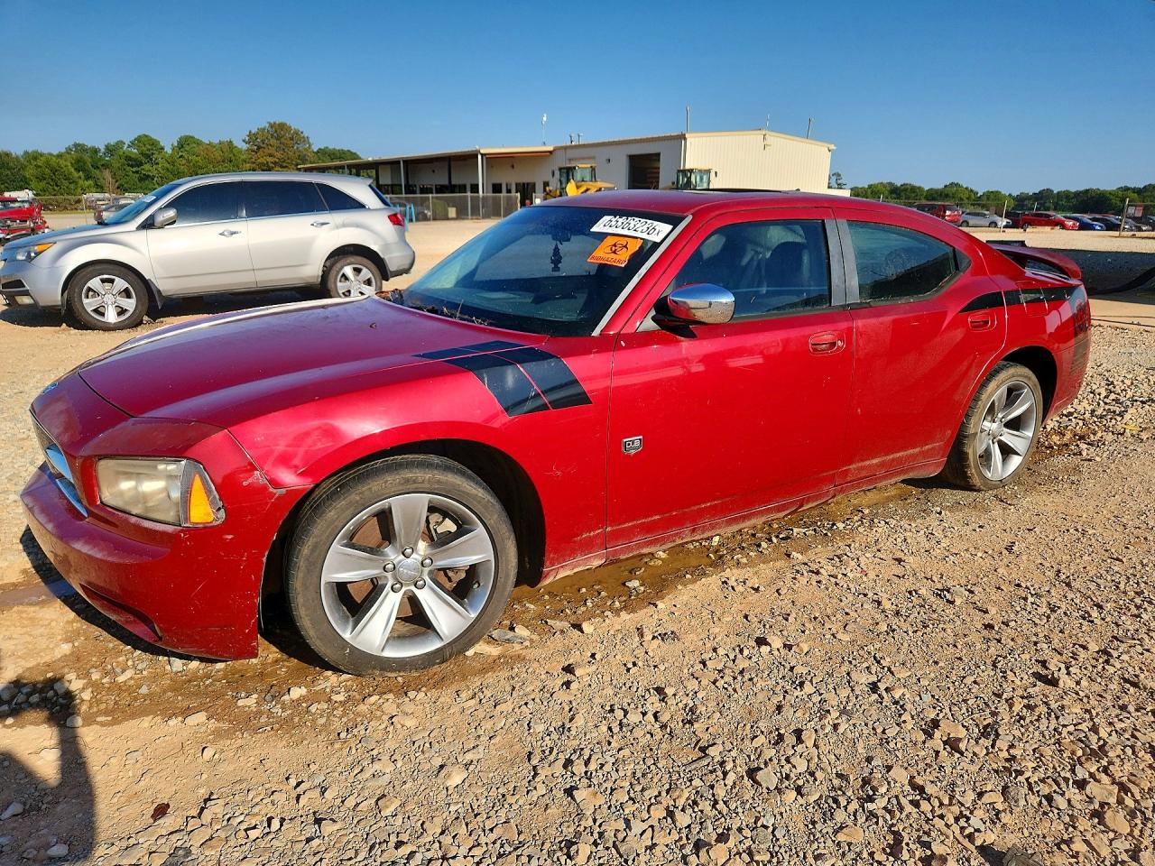 2007 Dodge Charger Se Red vin: 2B3KA43R07H695787