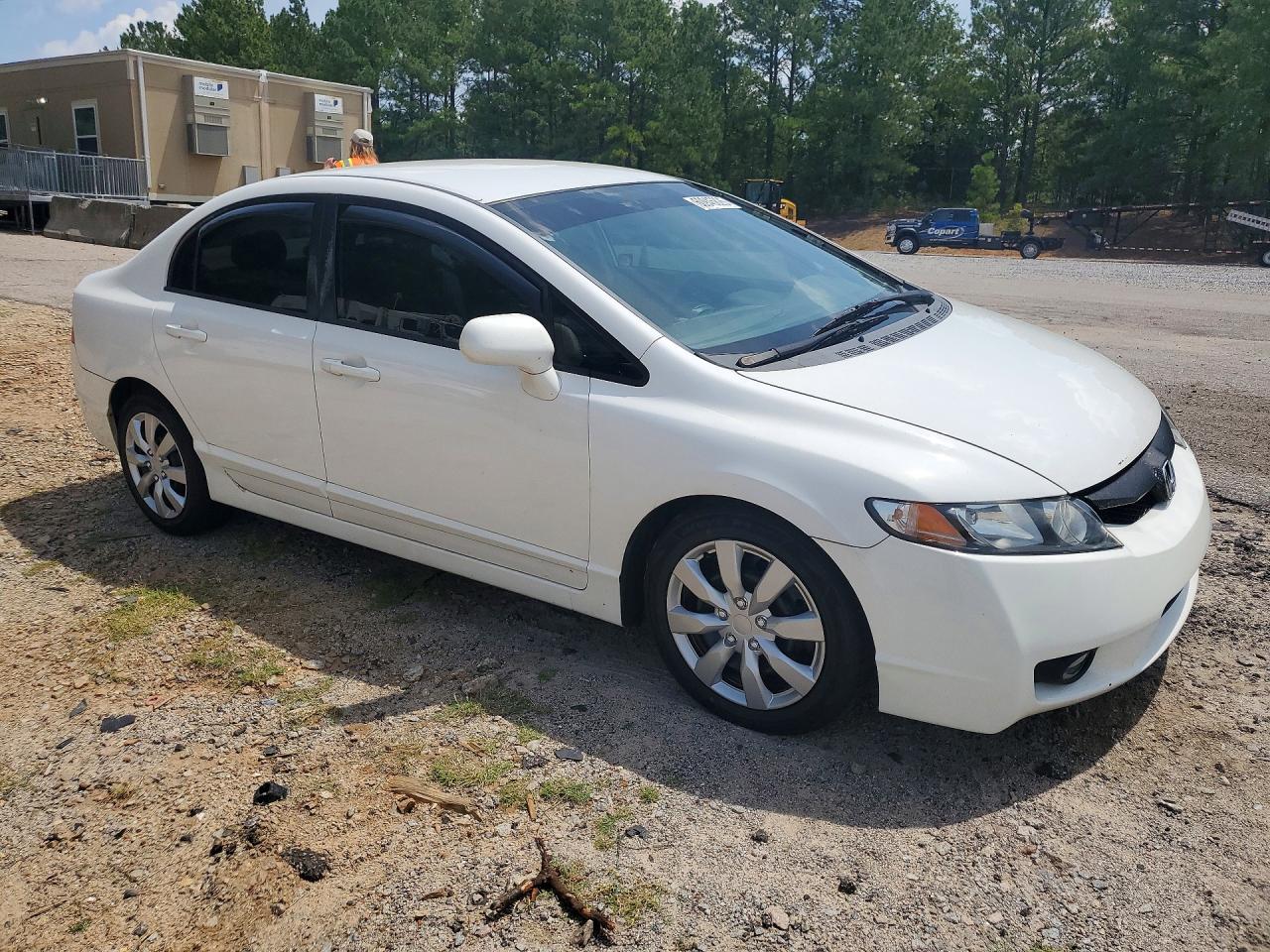 2009 Honda Civic Lx White vin: 2HGFA16569H539913