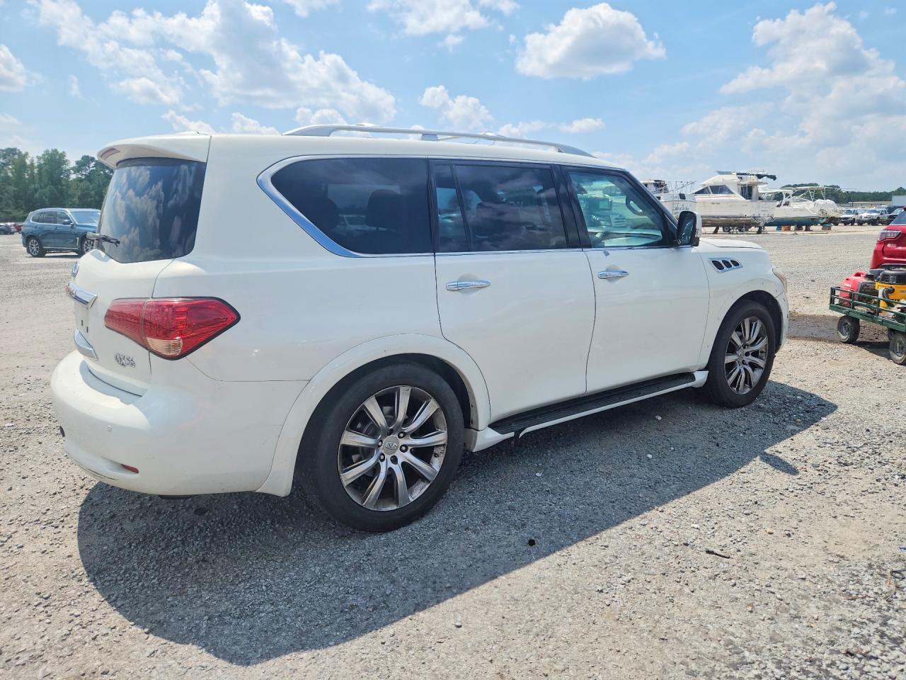 2011 Infiniti Qx56 Base White vin: JN8AZ2NF7B9501439