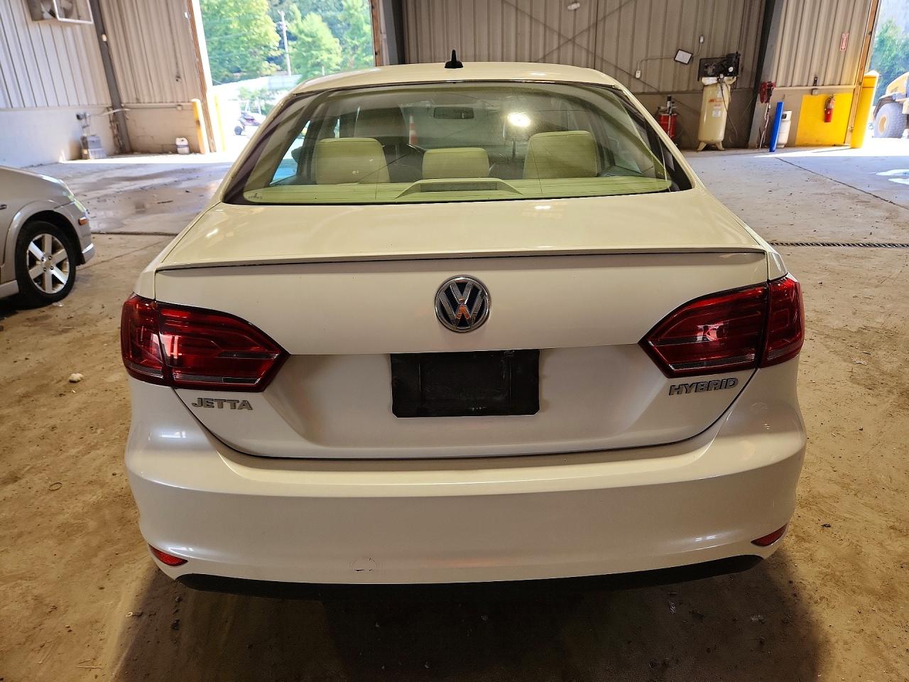2013 Volkswagen Jetta Hybrid Белый vin: 3VW637AJXDM284156