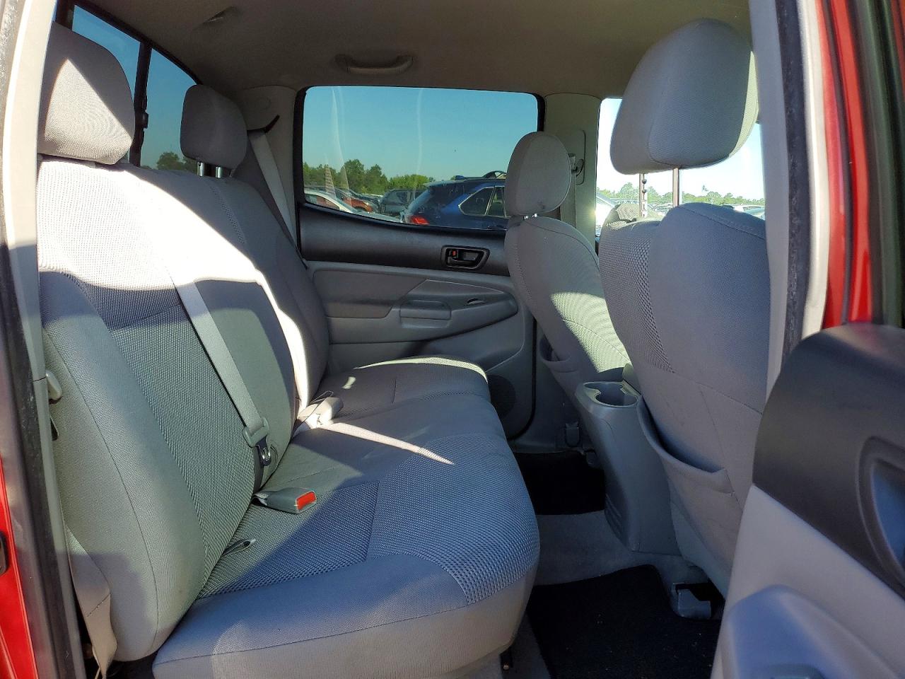 2007 Toyota Tacoma Double Cab Red vin: 5TELU42N97Z368687