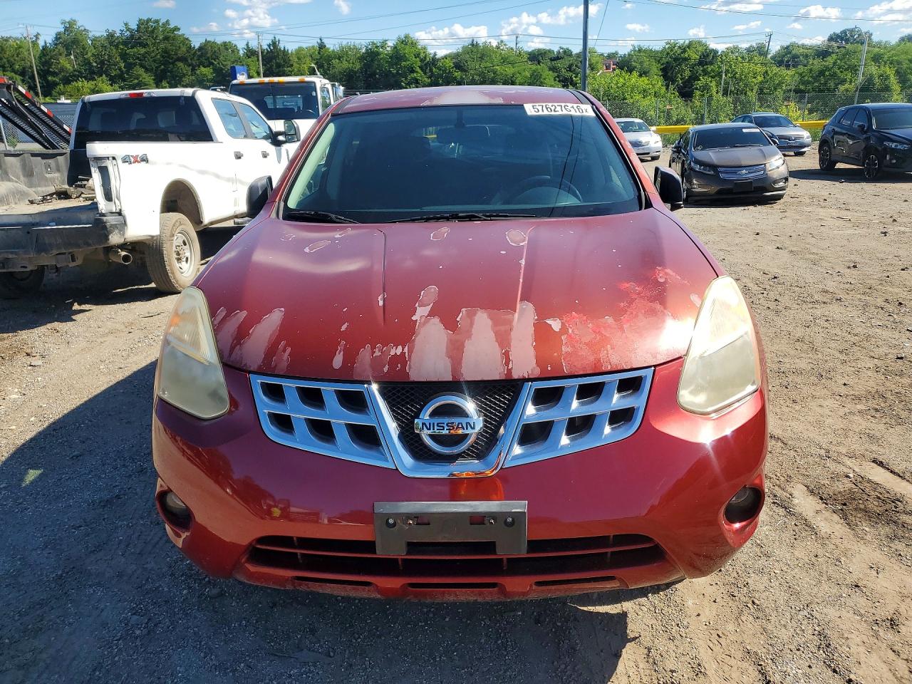 2013 Nissan Rogue S Красный vin: JN8AS5MV5DW645705