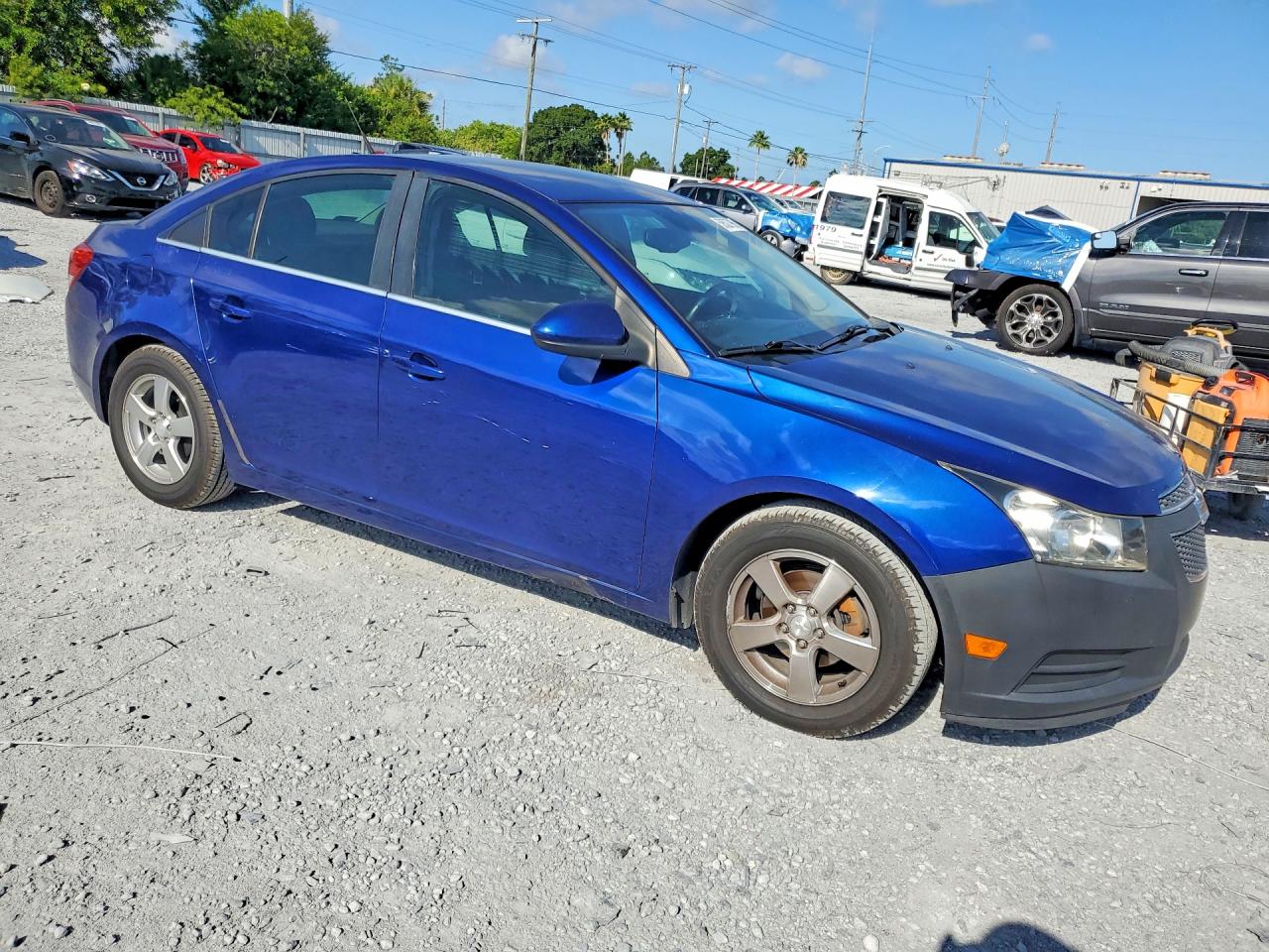 2013 Chevrolet Cruze Lt Blue vin: 1G1PC5SB3D7306245