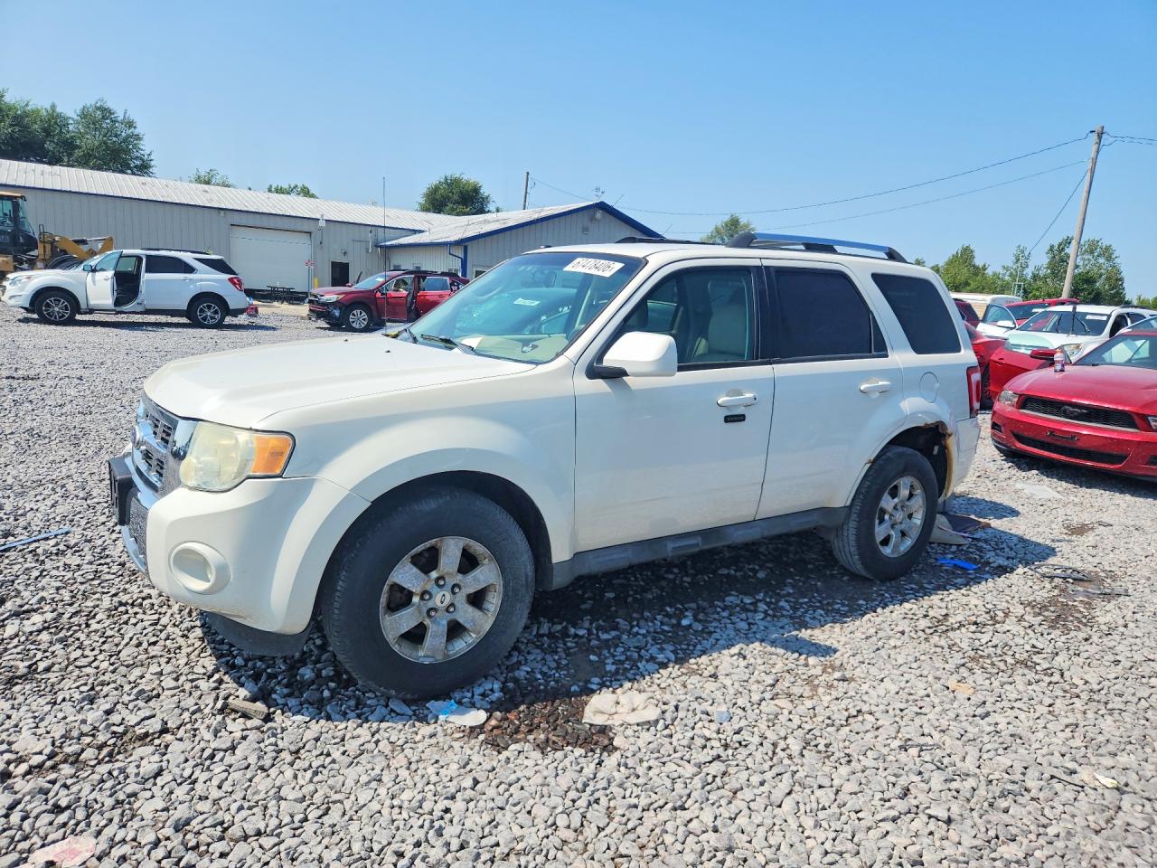 2010 Ford Escape Limited White vin: 1FMCU9EG1AKA68675