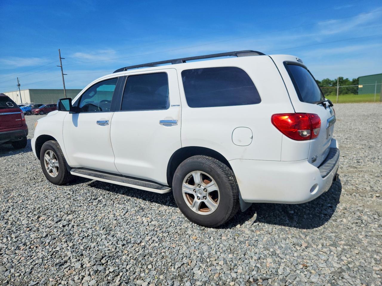 2008 Toyota Sequoia Limited Белый vin: 5TDZY68A48S012838