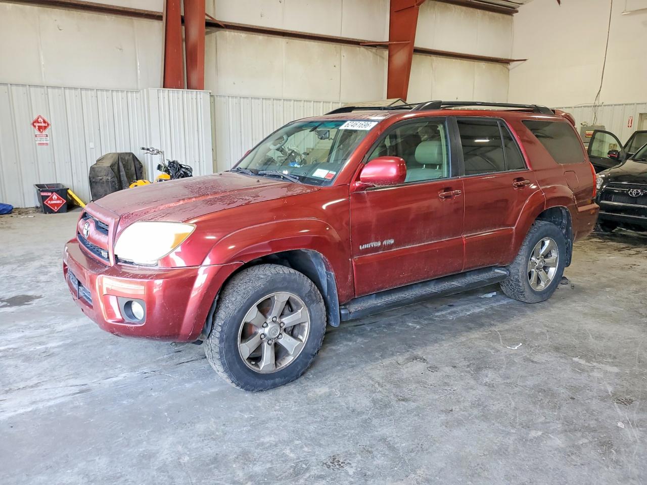 2007 Toyota 4runner Limited Red vin: JTEBT17R078040130