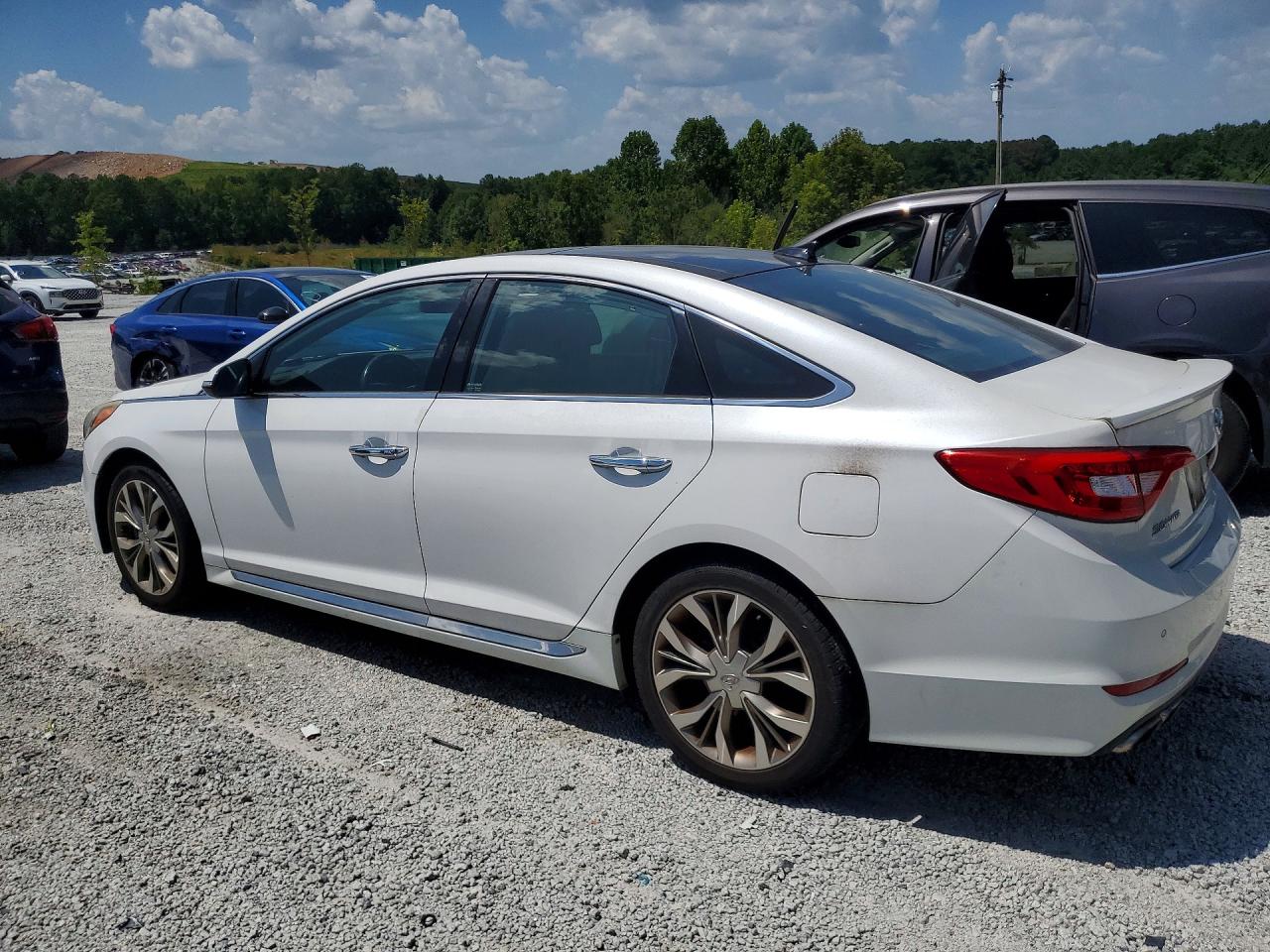 2015 Hyundai Sonata Limited 2.0t White vin: 5NPE34AB6FH163221