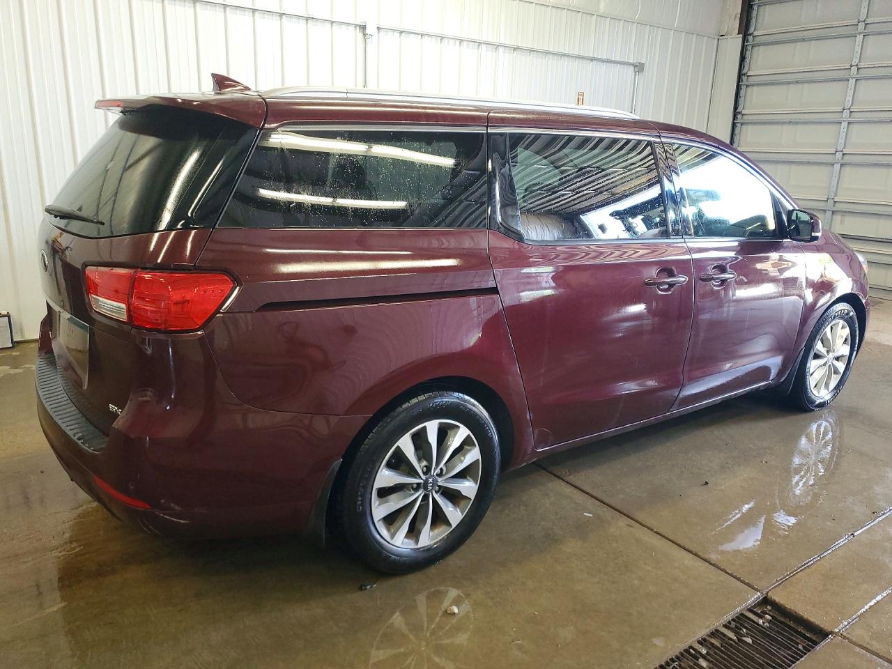 2015 Kia Sedona Sx Темно-бордовый vin: KNDMC5C14F6019523