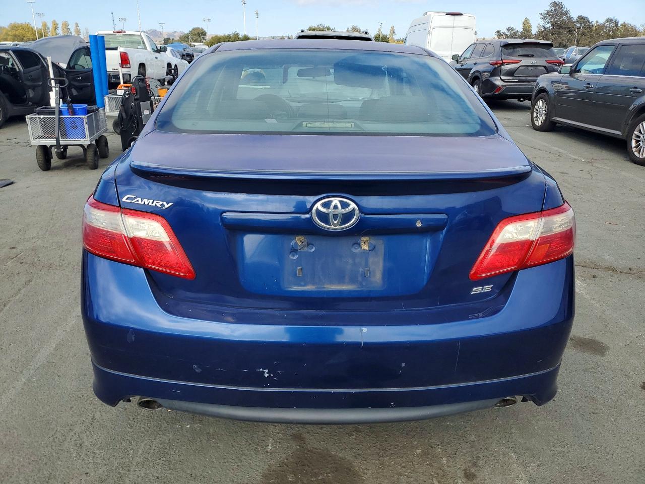 2007 Toyota Camry Se V6 Blue vin: 4T1BK46K67U011893