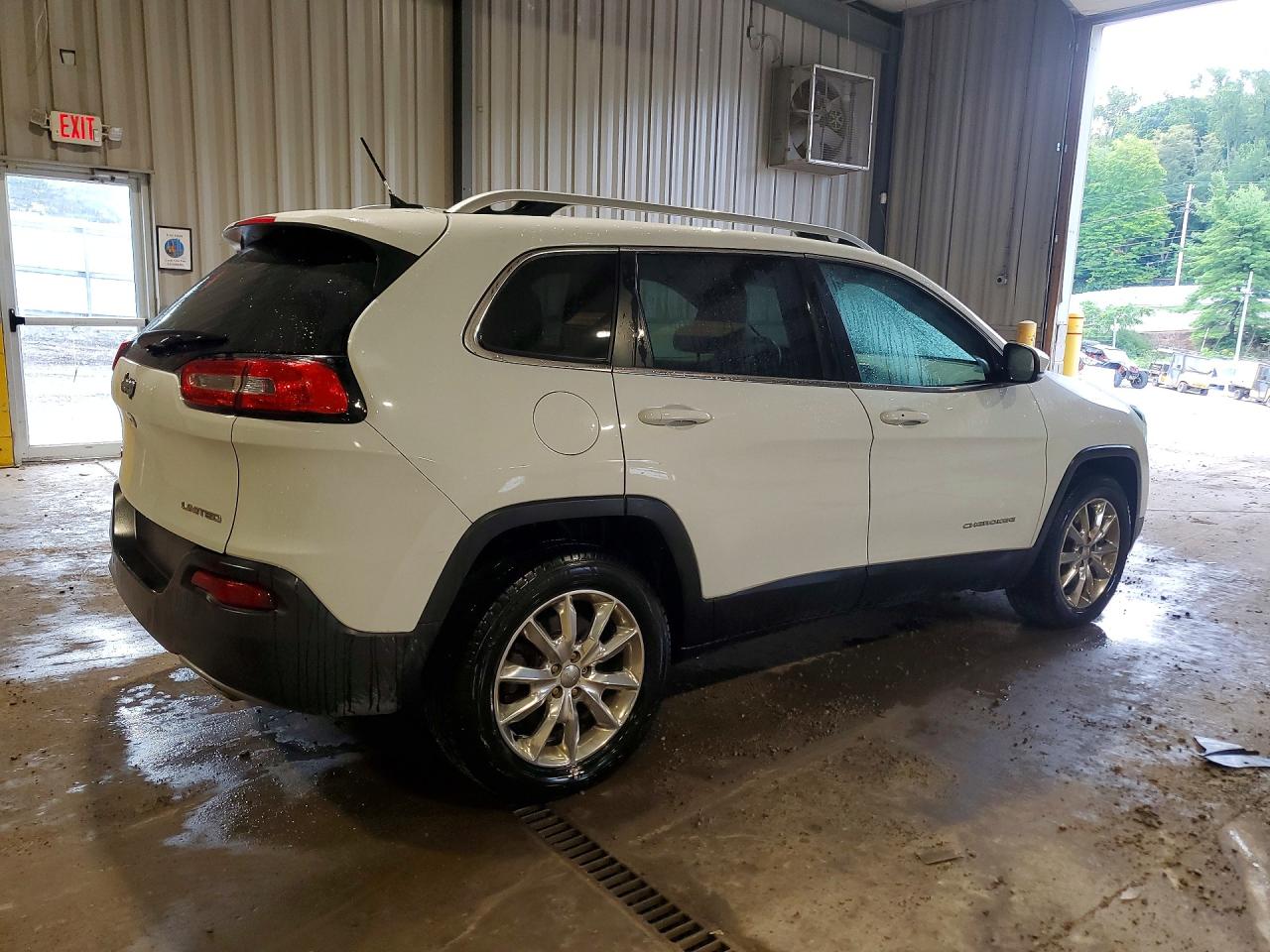 2014 Jeep Cherokee Limited White vin: 1C4PJMDS4EW296241