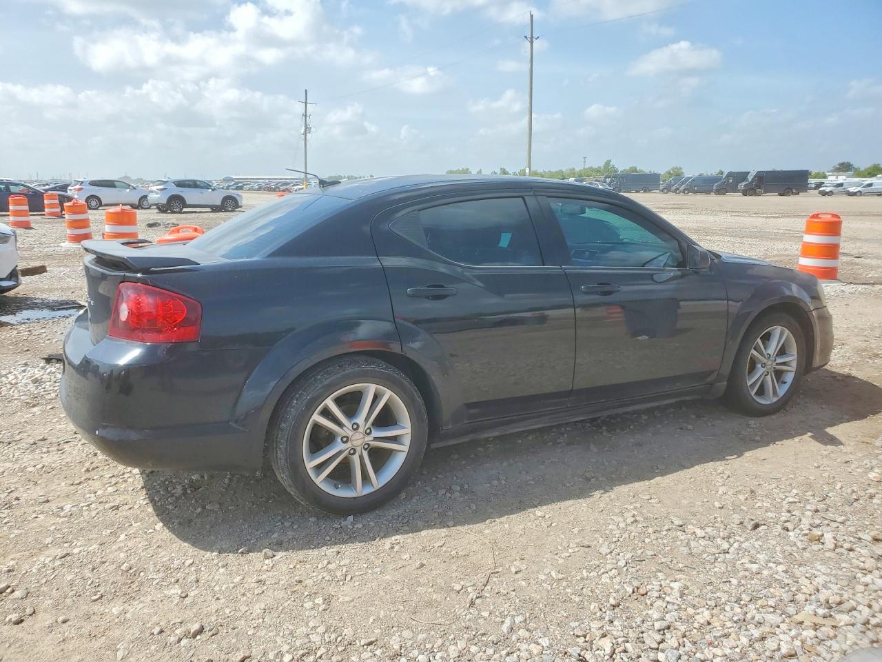 2014 Dodge Avenger Se Black vin: 1C3CDZABXEN130582