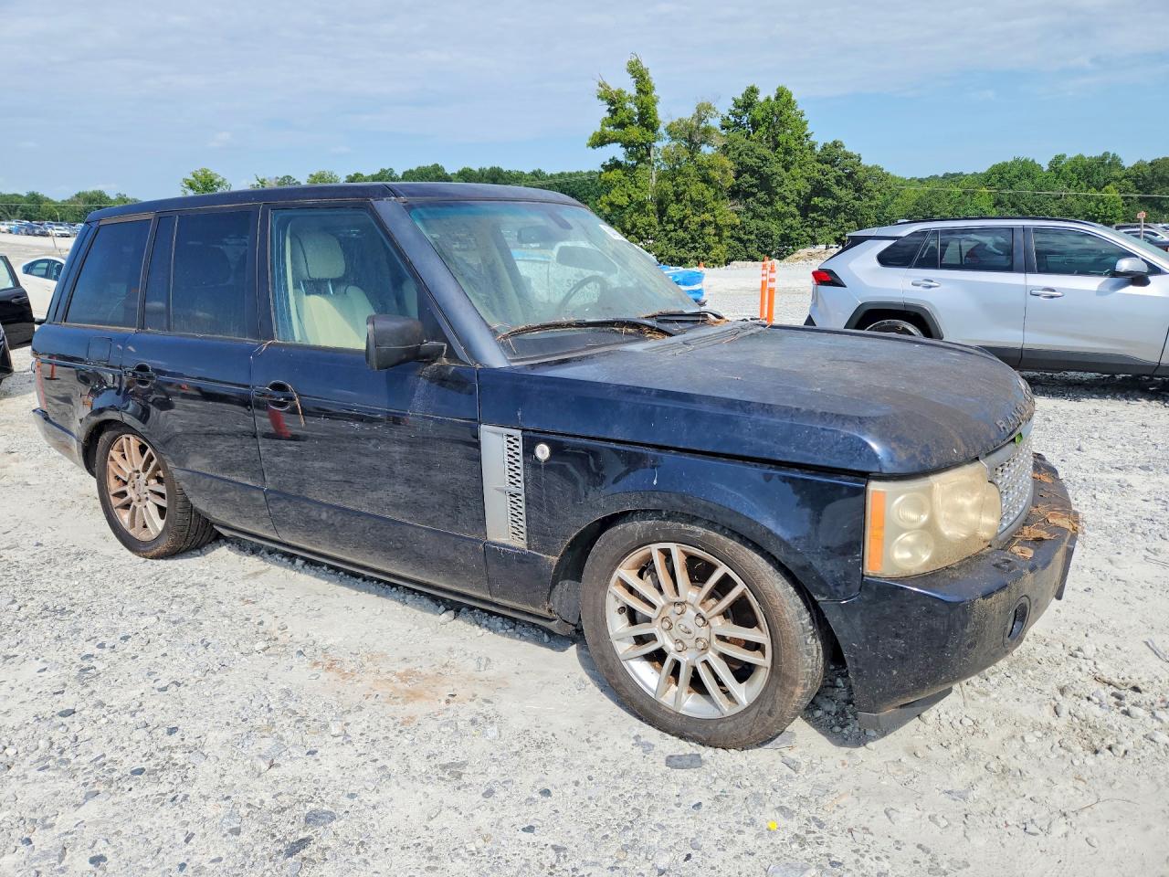 2008 Land Rover Range Rover Supercharged Blue vin: SALMF13468A271597