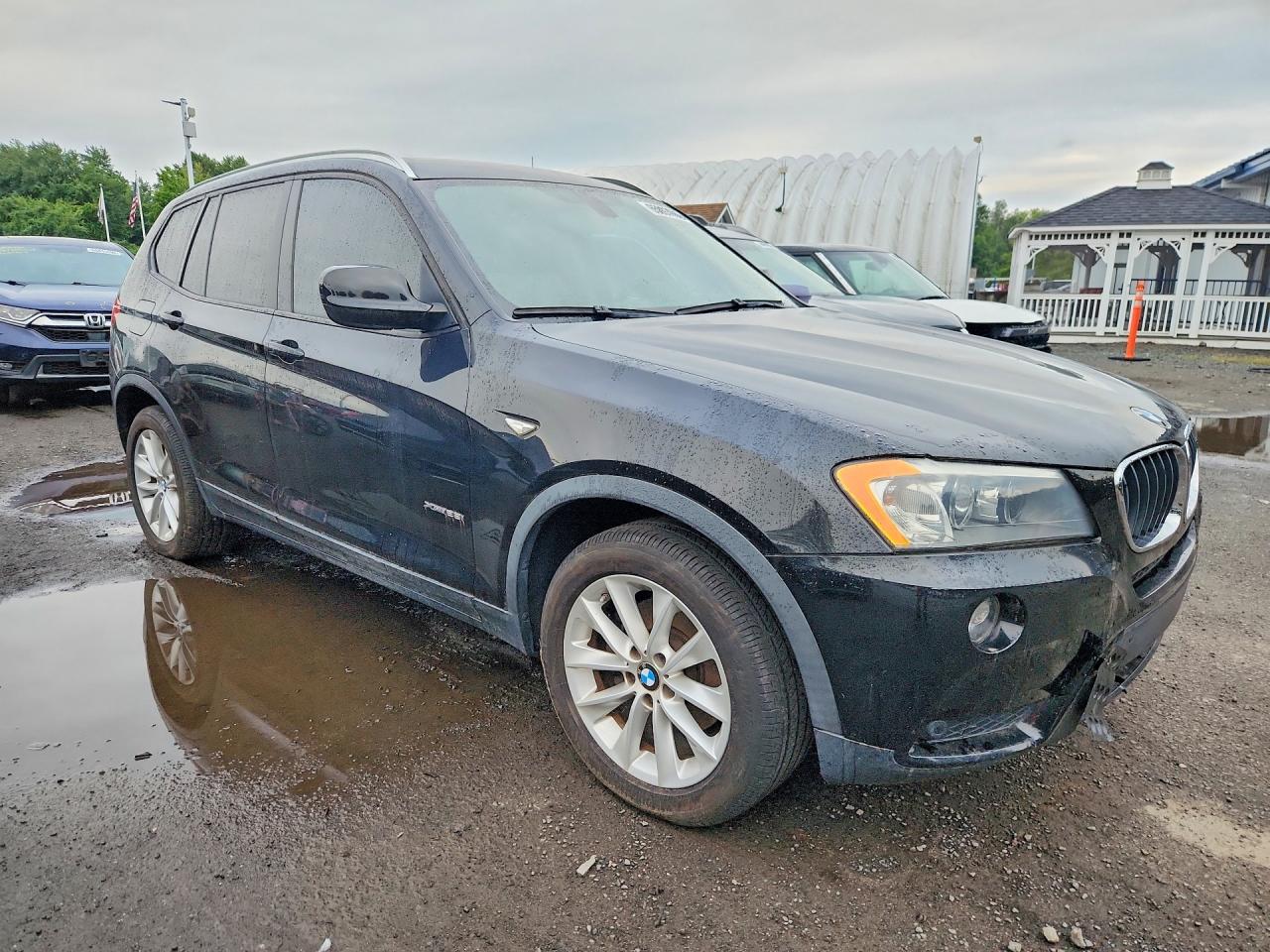 2013 Bmw X3 Xdrive28i Black vin: 5UXWX9C53D0A11177
