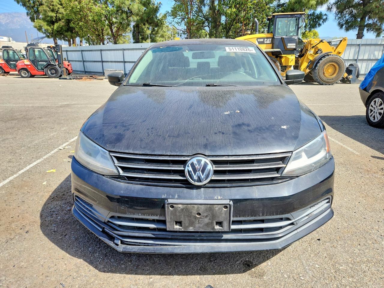 2015 Volkswagen Jetta Base Black vin: 3VW2K7AJ1FM321387