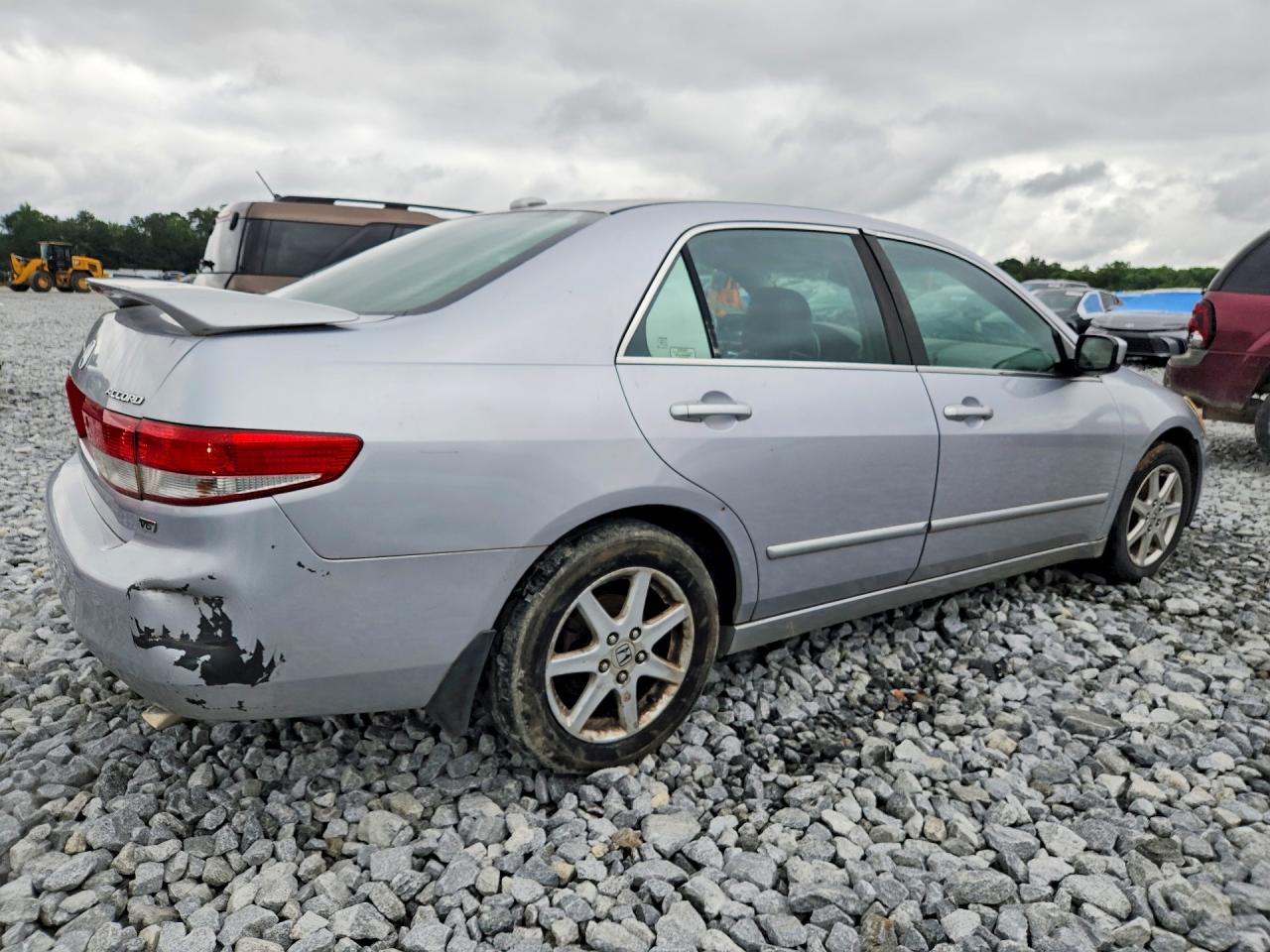 2004 Honda Accord Ex Silver vin: 1HGCM66504A104741