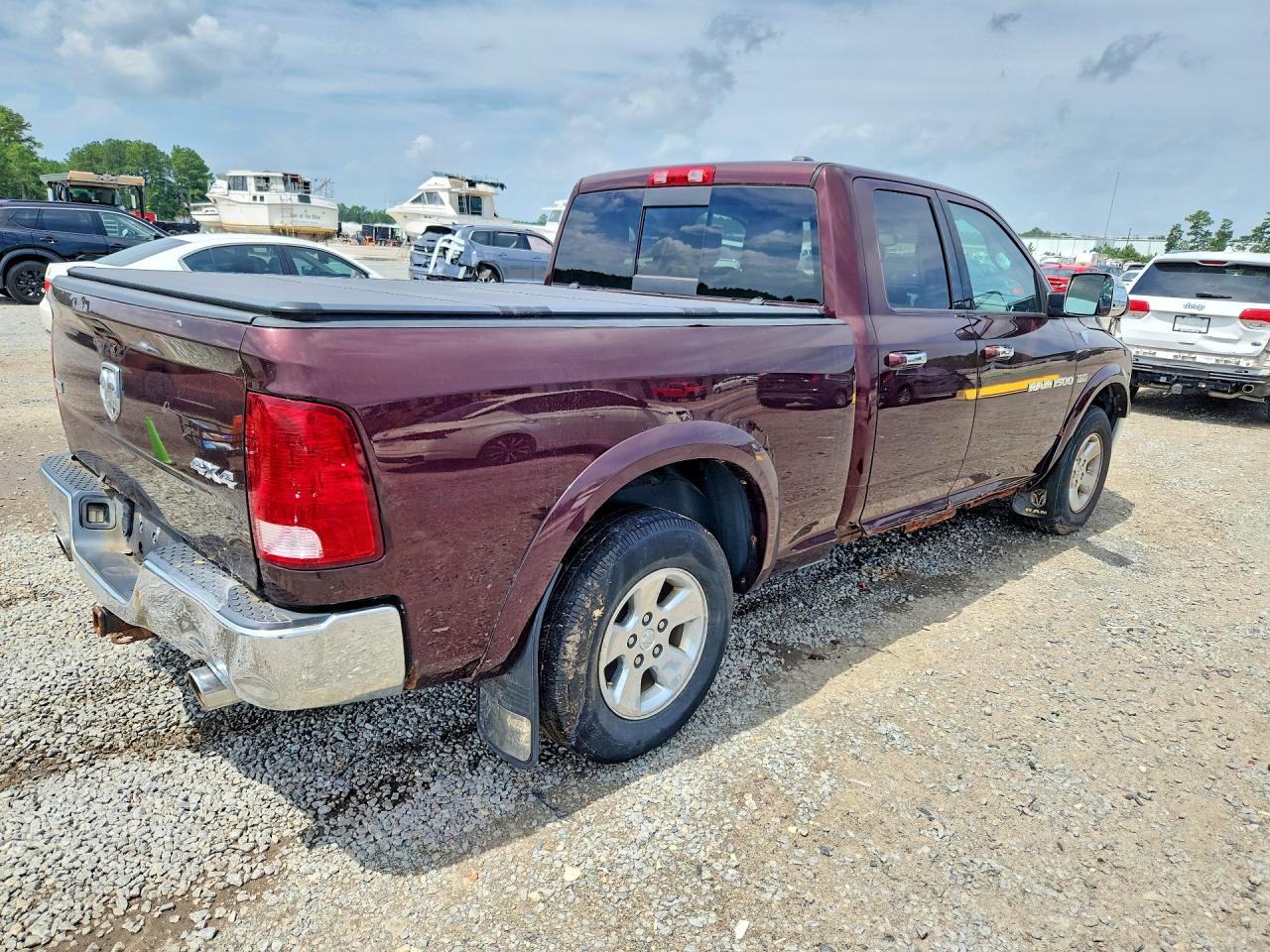 2012 Dodge Ram 1500 Laramie Maroon vin: 1C6RD7JT9CS173285
