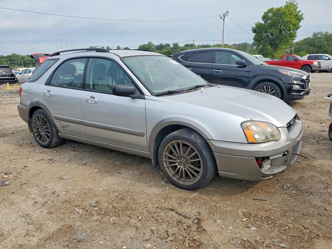 2004 Subaru Impreza Outback Sport Silver vin: JF1GG68584G820049