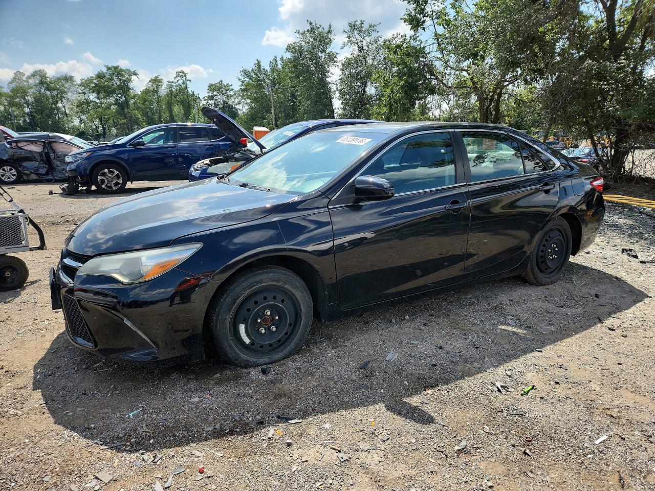 2015 Toyota Camry Se Black vin: 4T1BF1FKXFU942432