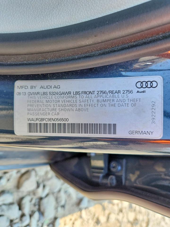 2014 Audi A6 Premium Plus Gray vin: WAUFGBFC9EN056500