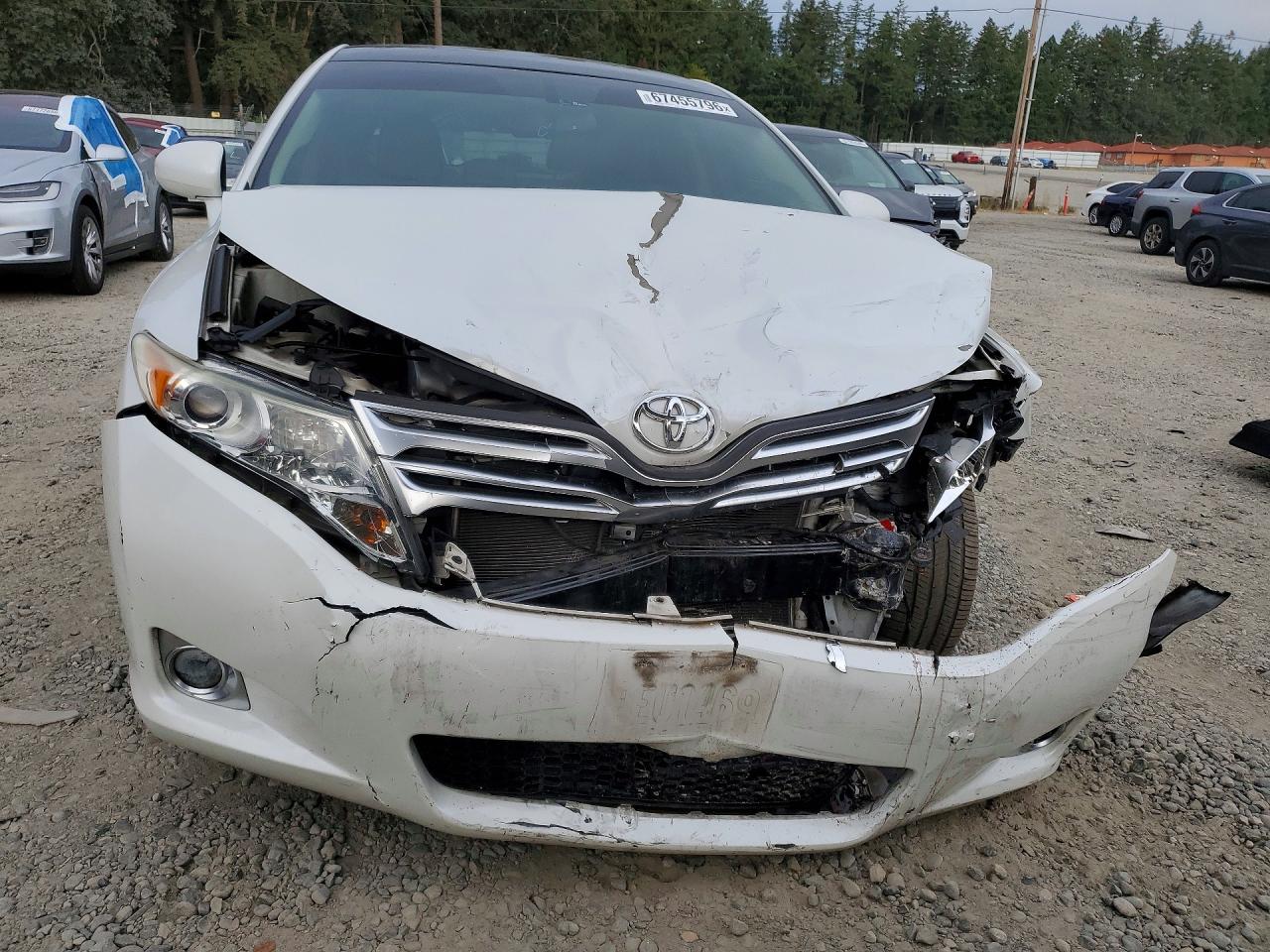2012 Toyota Venza Xle White vin: 4T3BK3BB1CU068116