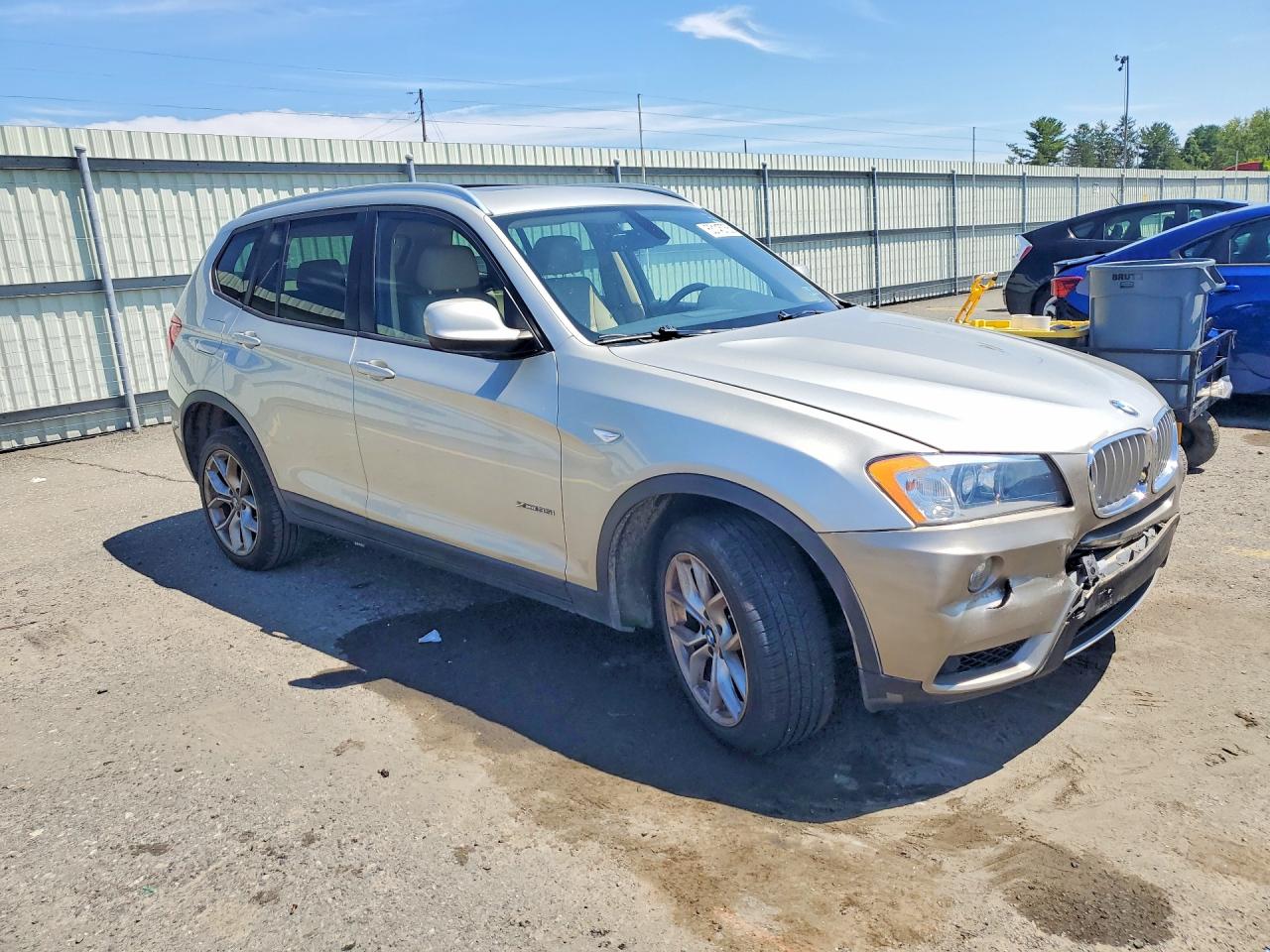 2011 Bmw X3 Xdrive35i Silver vin: 5UXWX7C50BL732084