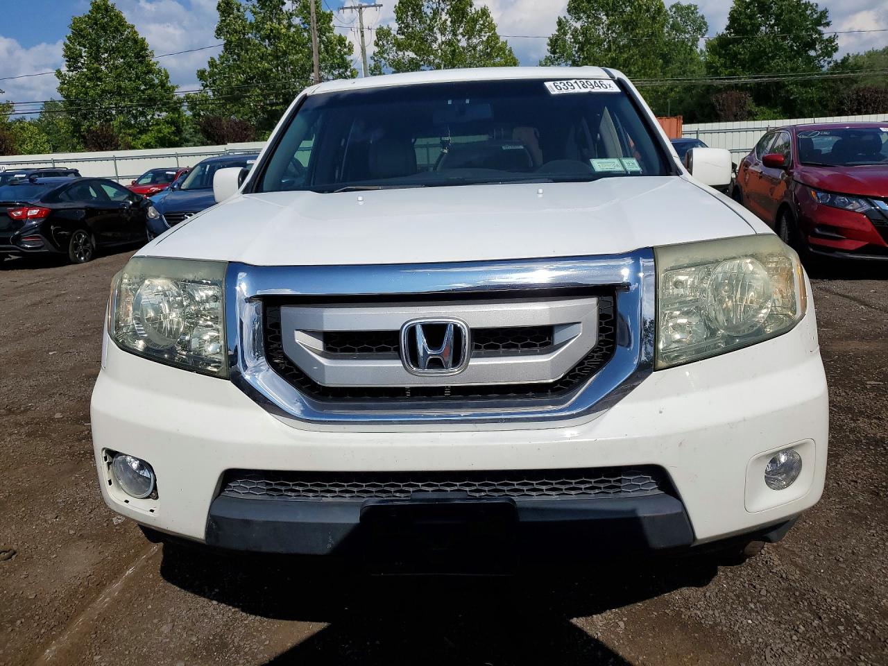 2009 Honda Pilot Exl White vin: 5FNYF48619B012609