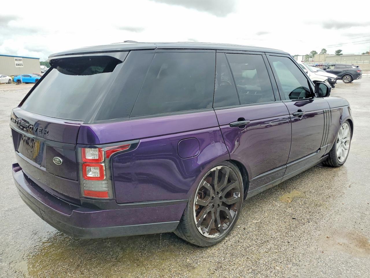2015 Land Rover Range Rover Supercharged Purple vin: SALGS2TF1FA235183