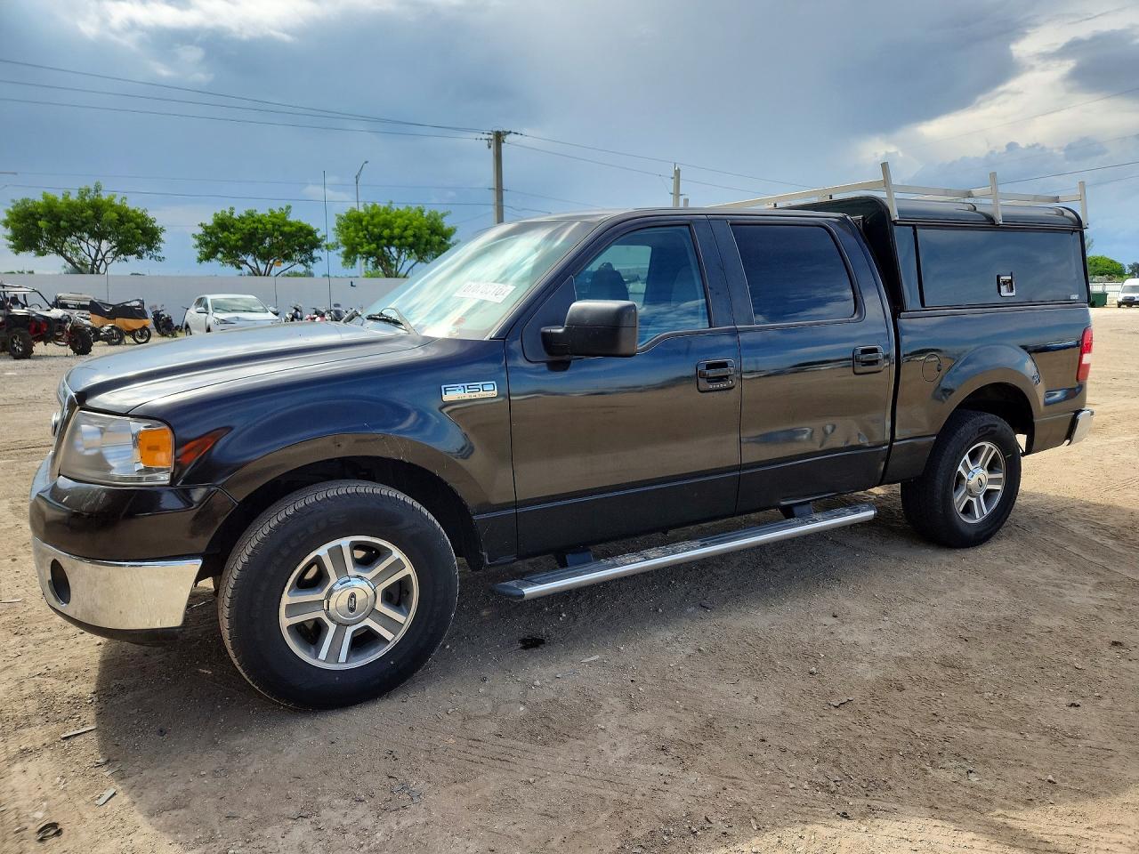 2008 Ford F150 Supercrew Black vin: 1FTPW12V38FA80821
